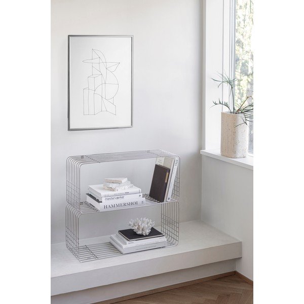 Raft argintiu lucios etajat din metal 70 cm Store-It – Mette Ditmer Denmark-image-1
