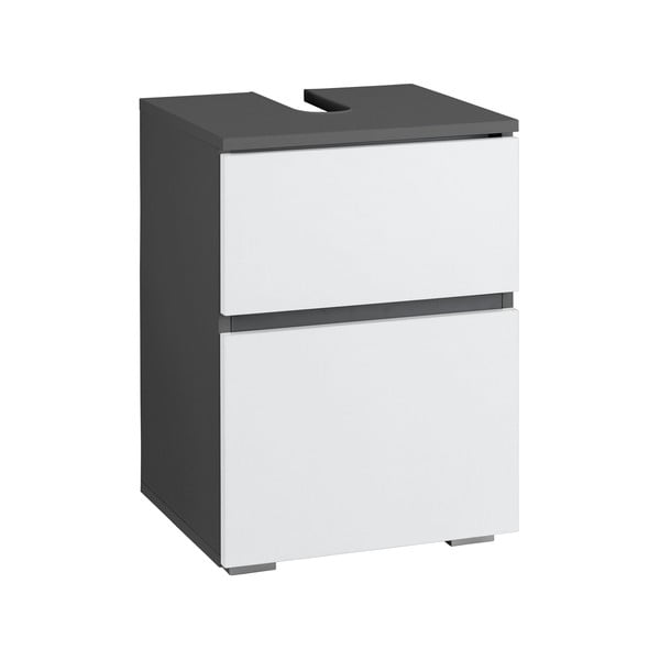 Dulap sub chiuvetă alb/gri antracit 40x55 cm Wisla – Støraa-image-1