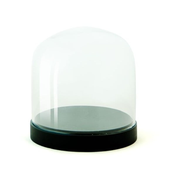 Recipient din sticlă Wireworks Pleasure Dome Black, 13 cm