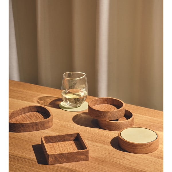 Cutie de depozitare în culoare naturală din lemn, decorativă 14x12,5x3 cm Curve S – LIND DNA-image-2