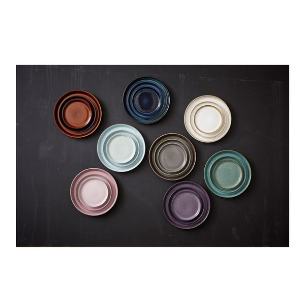 Farfurie verde/neagră pentru desert  din gresie ø 17 cm Gastro Green/Black – Bitz-image-4