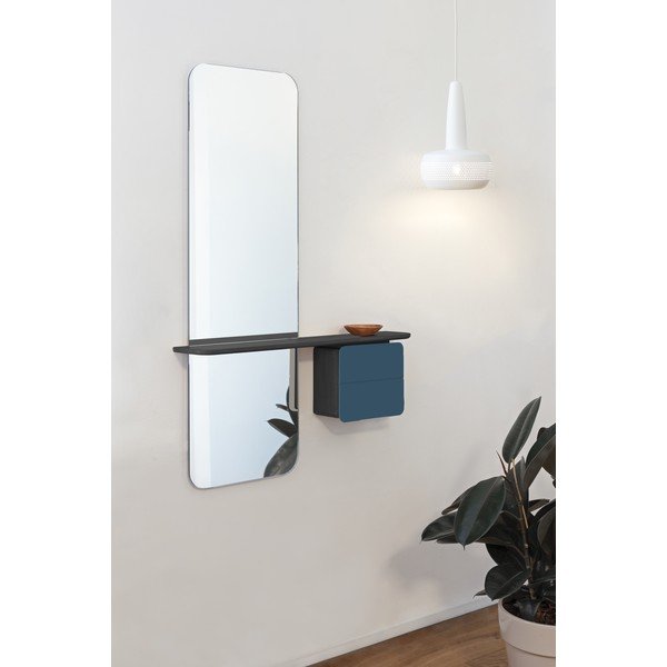 Set pentru hol în culoarea petrolului/negru cu aspect de lemn de stejar One More Look – UMAGE-image-1