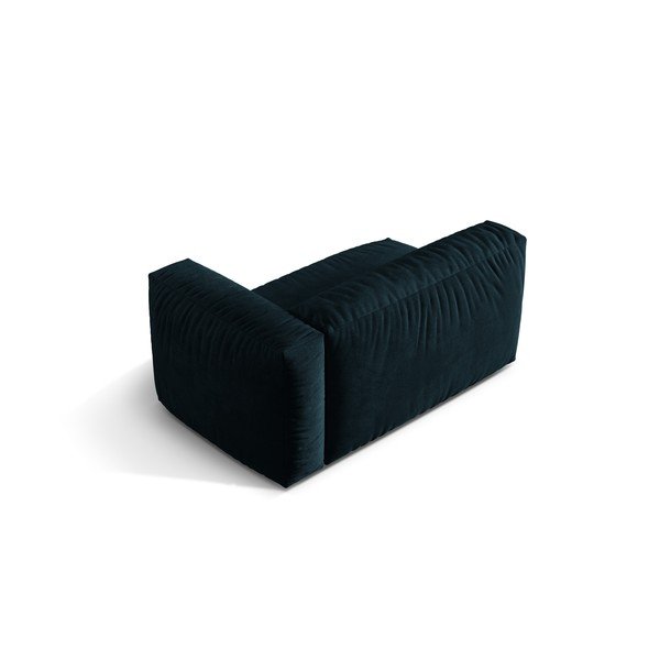 Modul pentru canapea modulară albastru închis cu tapițerie din catifea (cu colț pe partea dreaptă) Martina – Micadoni -image-2