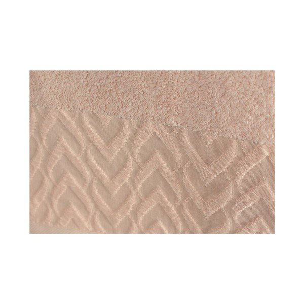 Set 2 prosoape de baie Kalp, 90 x 150 cm, maro deschis-image-1