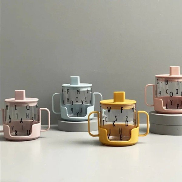 Cană pentru copii Design Letters Grow With Your Cup, albastru deschis-image-1