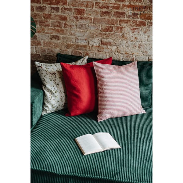 Față de pernă din in cu model de Crăciun 40x60 cm – Linen Tales-image-3