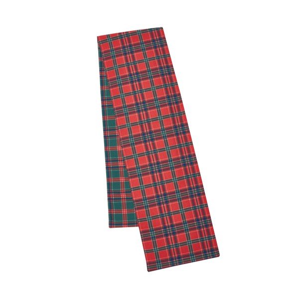 Napron de masă din bumbac 220x32 cm  cu model de Crăciun Christmas Tartan Check – Catherine Lansfield