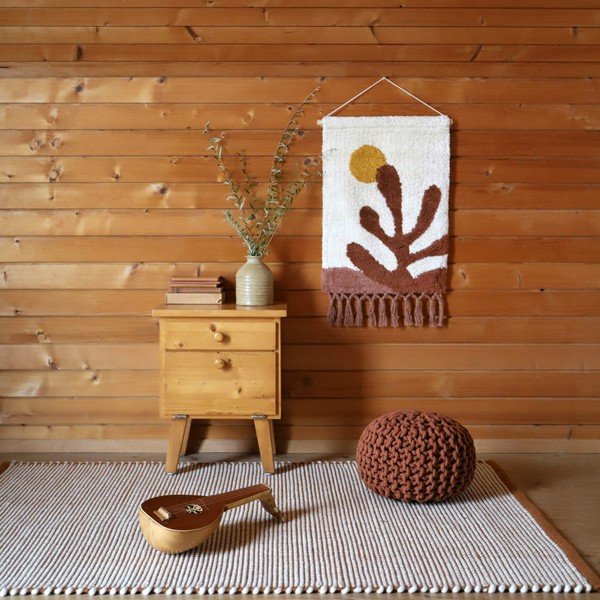 Covor portocaliu cu lână 200x140 cm Bergen - Nattiot-image-3