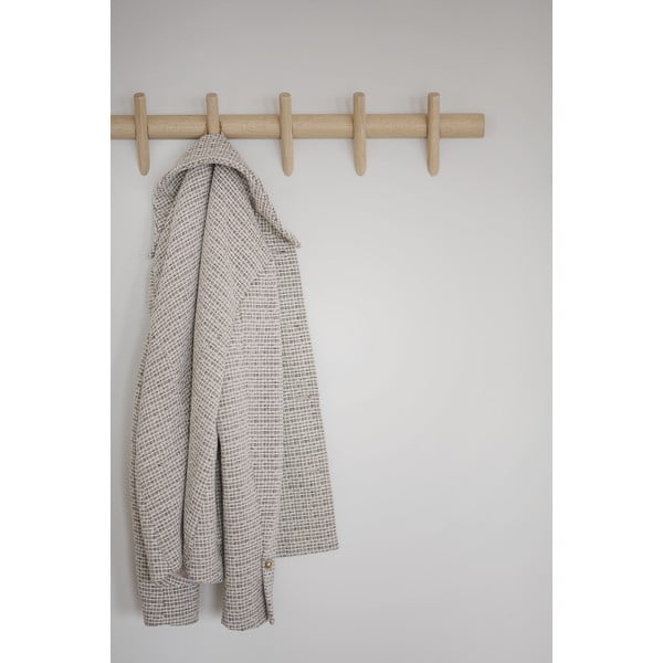 Cuier de perete în culoare naturală din lemn masiv de stejar Hillmond – Rowico-image-4