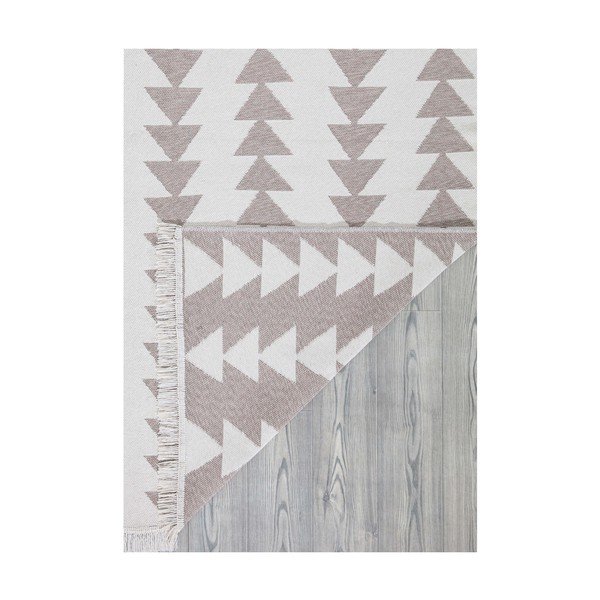 Covor din bumbac Oyo home Duo, 60 x 100 cm, alb-bej-image-4