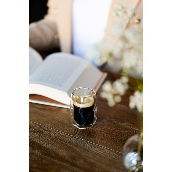 Căni 2 buc. pentru espresso/cu perete dublu 100 ml Geo – Vialli Design-image-4