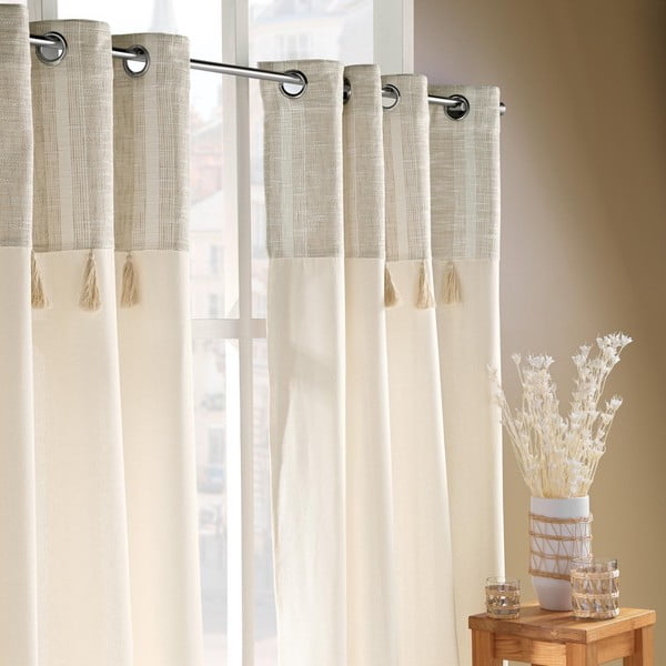 Draperie în culoare naturală 140x240 cm Island – douceur d'intérieur-image-3