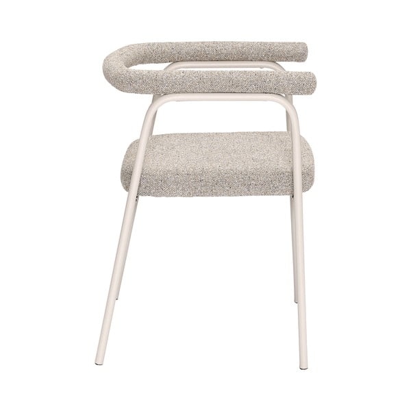 Set de scaune de sufragerie bej cu cotiere 2 buc. tapițat Ecto – Hübsch-image-3