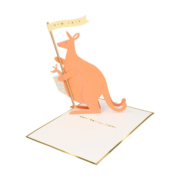Felicitare Baby Kangaroo – Meri Meri