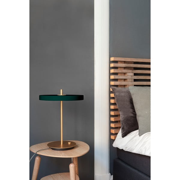 Veioză verde-închis LED cu intensitate reglabilă cu abajur din metal (înălțime 41,5 cm) Asteria Table – UMAGE-image-1