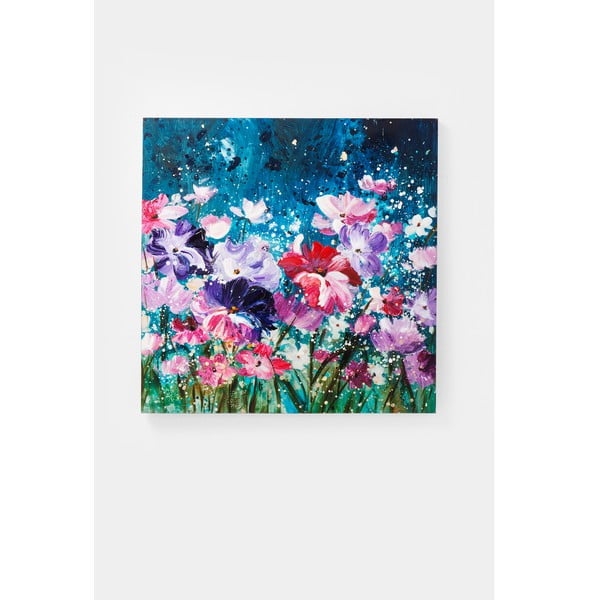 Tablou Kare Design Flower Garden, 100 x 100 cm