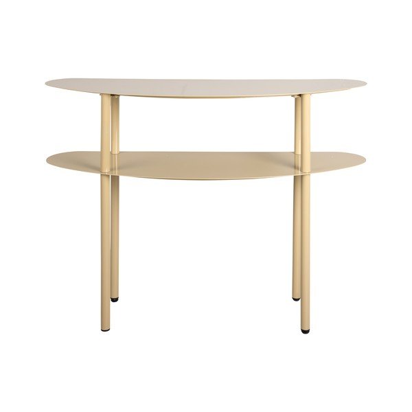 Masă consolă maro deschis din metal 28x90 cm Paris – Leitmotiv