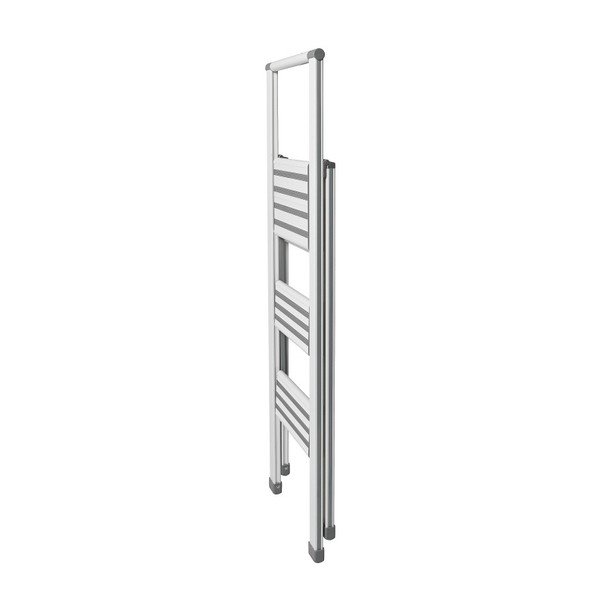 Scără pliantă Wenko Ladder Alu, înălțime 127 cm, alb-image-1