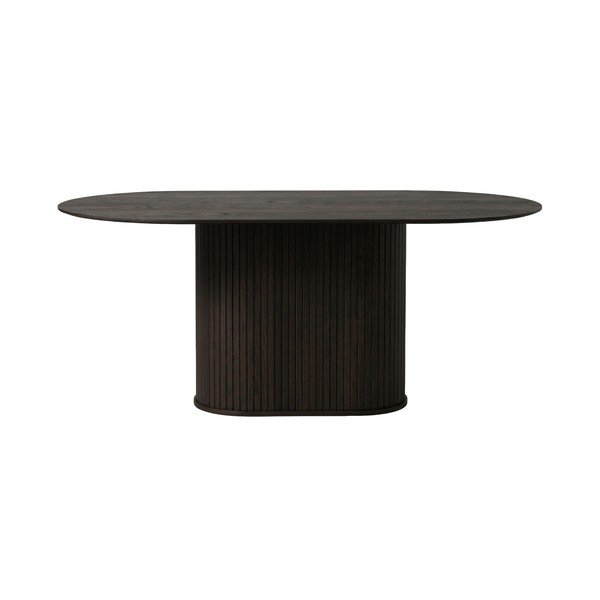Masă de dining cu aspect de lemn de stejar 95x180 cm Nola – Unique Furniture-image-1