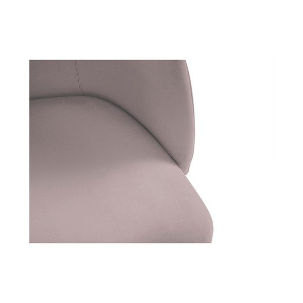 Scaun cu tapițerie de catifea Windsor & Co Sofas Aurora, roz pudră-image-4