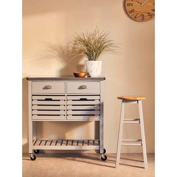 Măsuță de servire cu roți 46x86 cm Frankfurt – Premier Housewares-image-2