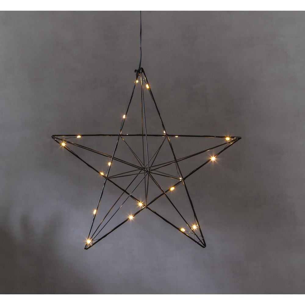 Decorațiune suspendată cu LED pentru Crăciun Star Trading Line, înălțime 36 cm