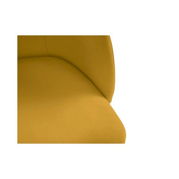 Scaun cu tapițerie de catifea Windsor & Co Sofas Aurora, galben-image-4