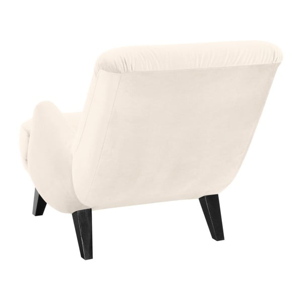 Fotoliu Max Winzer Brandford Suede crem, cu picioare negre-image-1