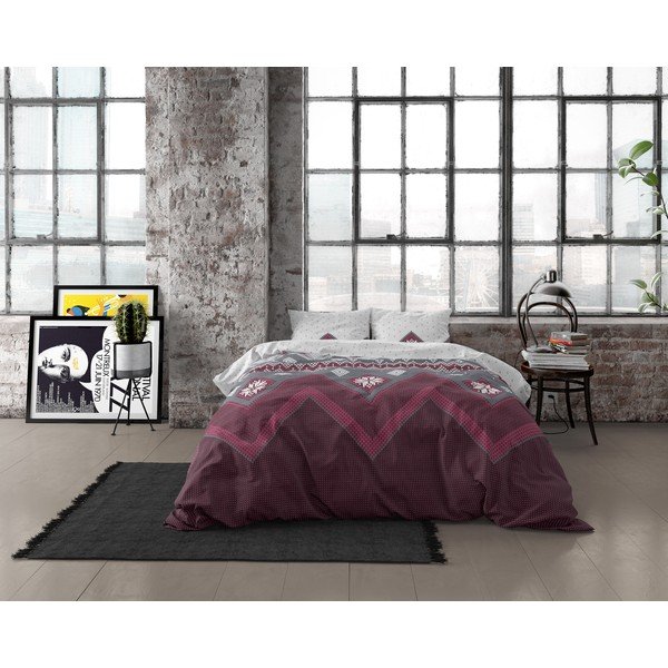 Lenjerie din flanelă pentru pat dublu Dreamhouse Nordic, 200 x 220 cm-image-4