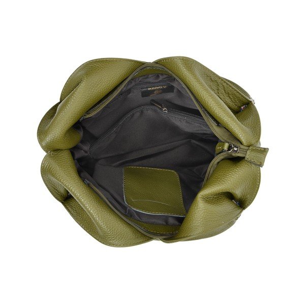 Geantă Hobo din piele Roberta M Brigida, verde-image-4