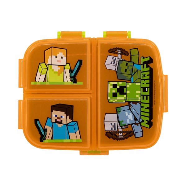 Cutie de gustări pentru copii portocalie din plastic Minecraft – STOR