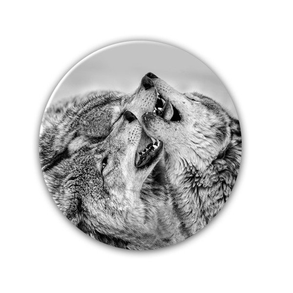 Decorațiune perete Styler Ring Wolves, ø 70 cm-image-1