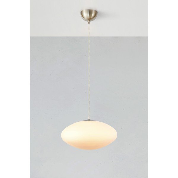 Lustră albă cu abajur din sticlă ø 38 cm Locus – Markslöjd-image-2