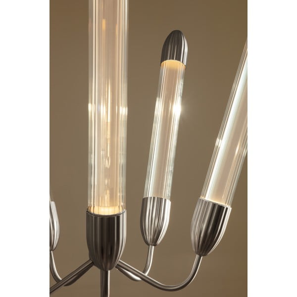 Lustră argintie din oțel cu abajur din sticlă ø 69 cm Lemon Squeeze – UMAGE-image-2