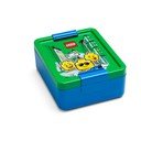 Cutie pentru gustare cu capac verde LEGO® Iconic, albastru