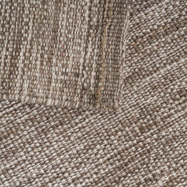 Covor maro reversibil din amestesc de lână 80x150 cm – Ixia-image-3