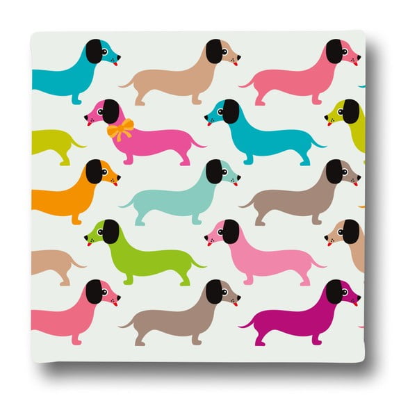 Tablou Butter Kings, Dachshunds in Colours