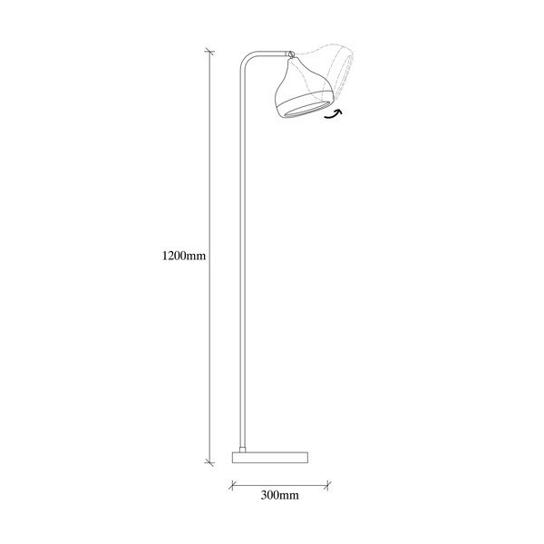 Lampadar Opviq lights Yildo, negru-arămiu-image-3