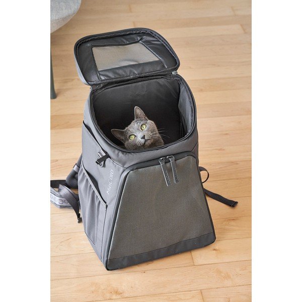 Rucsac gri închis pentru animale de companie 27x35 cm Zaino Asphalt – MiaCara-image-4