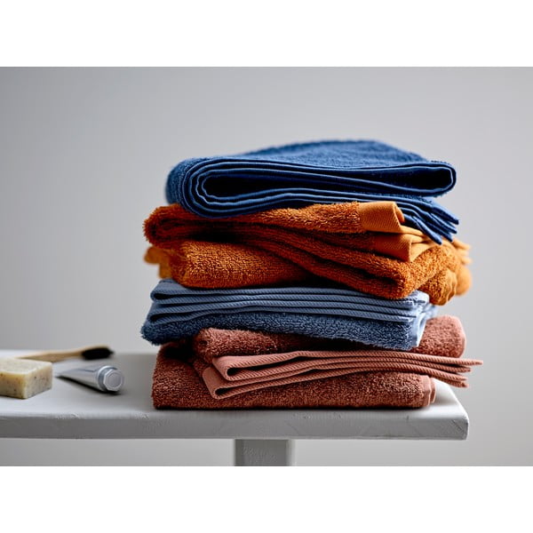 Prosop din bumbac froté Södahl China, 140 x 70 cm, albastru-image-3