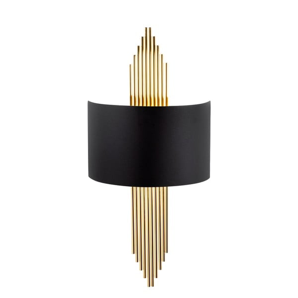 Aplică de perete neagră/aurie Rayi – Opviq lights-image-2