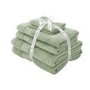 Prosoape de baie verzi 6 buc. din bumbac din frotir Anti-Bacterial – Catherine Lansfield