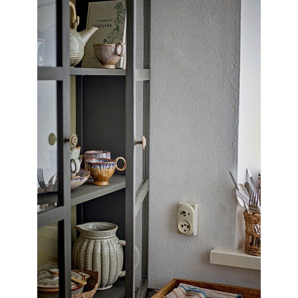 Vitrină gri din lemn de brad suspendată 85x100x25 cm Tone – Bloomingville-image-2