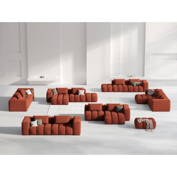 Colțar teracotă (cu colț pe partea dreaptă/cu șezlong) Verona – Cosmopolitan Design-image-1