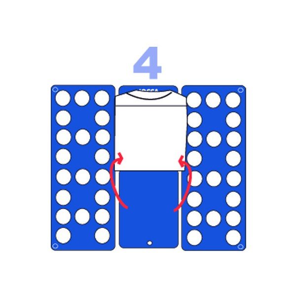 Șablon pentru împachetat tricouri Jocca, albastru-image-4
