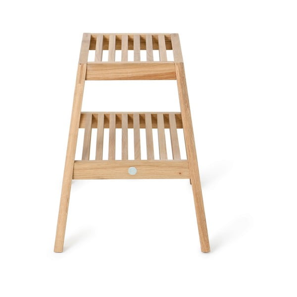 Scaun din lemn de stejar Wireworks Slatted Stool-image-1