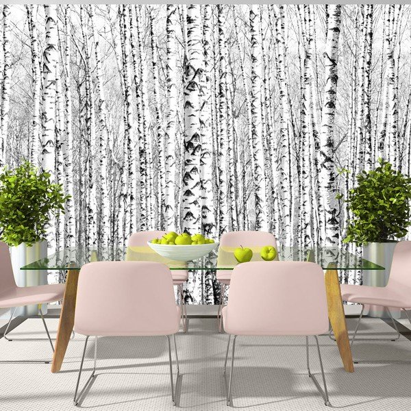 Tapet în format mare Artgeist Birch Forest, 400 x 280 cm-image-1