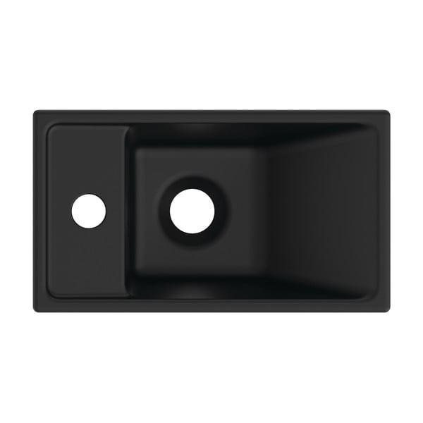 Chiuvetă mică pentru WC negru-mat din ceramică 37x21 cm i.Life S – Ideal Standard-image-2