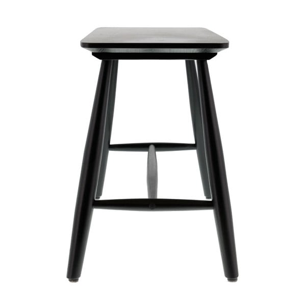 Masă consolă neagră din stejar 90x28 cm Bast - Villa Collection-image-2