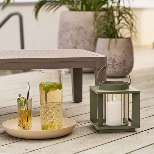 Felinar din metal/din sticlă (înălțime 20,5 cm) Lohals – House Nordic-image-1